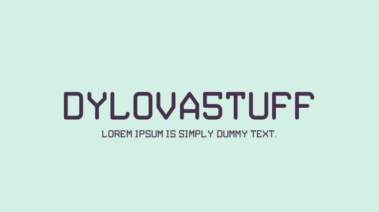 DYLOVA5TUFF Font