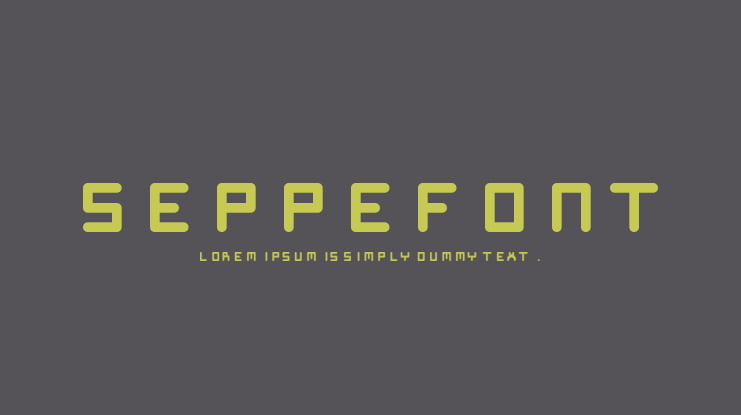 SeppeFont Font
