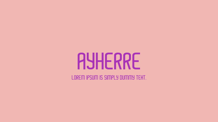 Ayherre Font