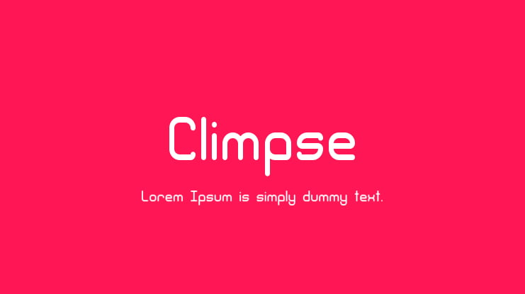 Climpse Font