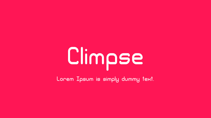 Climpse Font