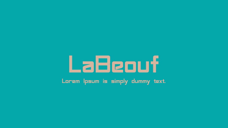 LaBeouf Font Family