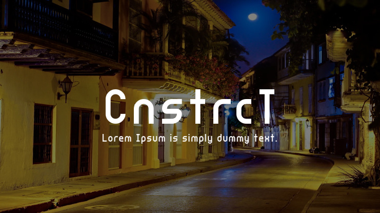 CnstrcT Font