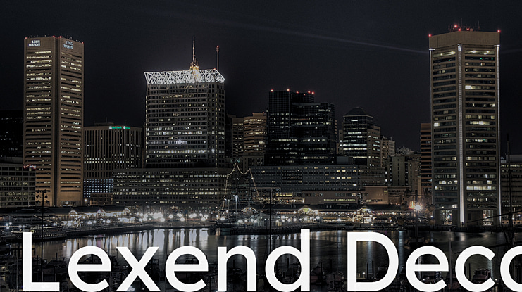 Lexend Deca Font Family