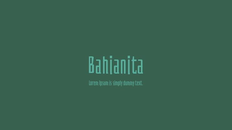 Bahianita Font