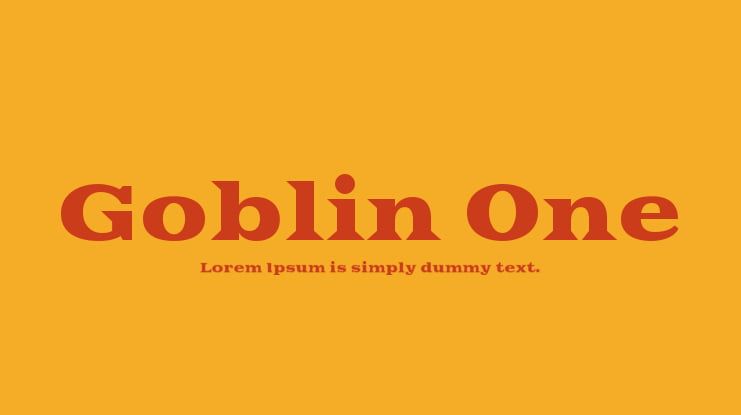 Goblin One Font