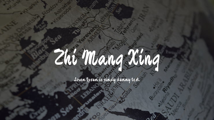 Zhi Mang Xing Font