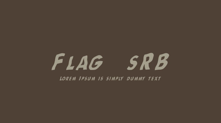 Flag (sRB) Font
