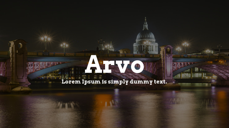 Arvo Font Family