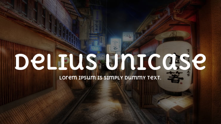 Delius Unicase Font Family