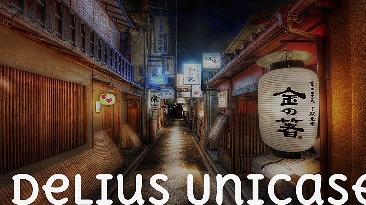 Delius Unicase Font Family