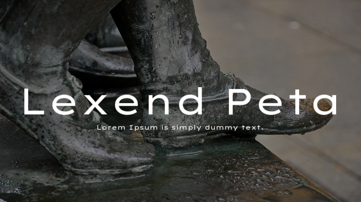 Lexend Peta Font Family