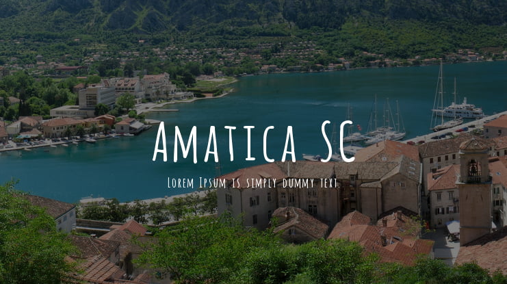Amatica SC Font Family