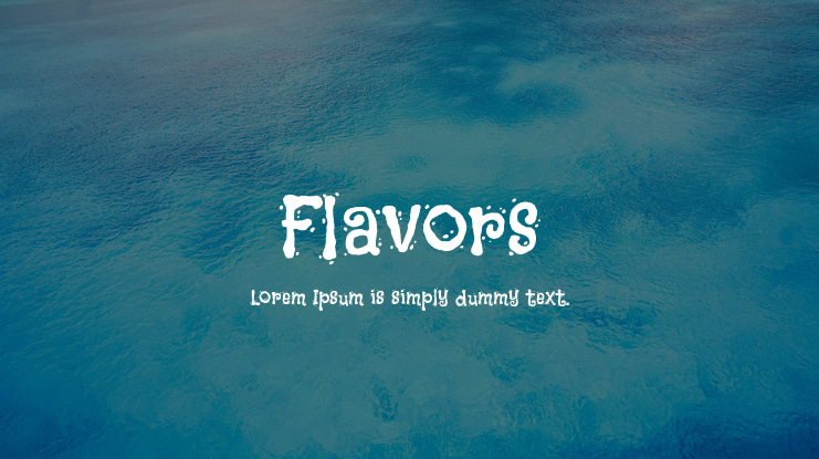 Flavors Font