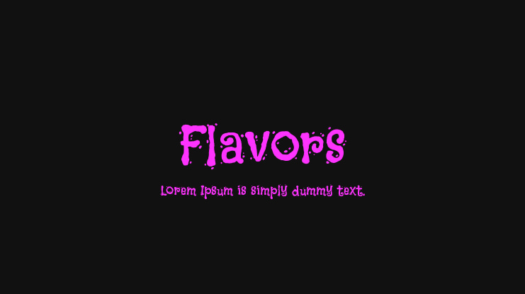 Flavors Font