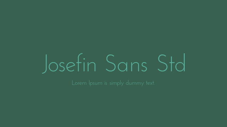 Josefin Sans Std Font