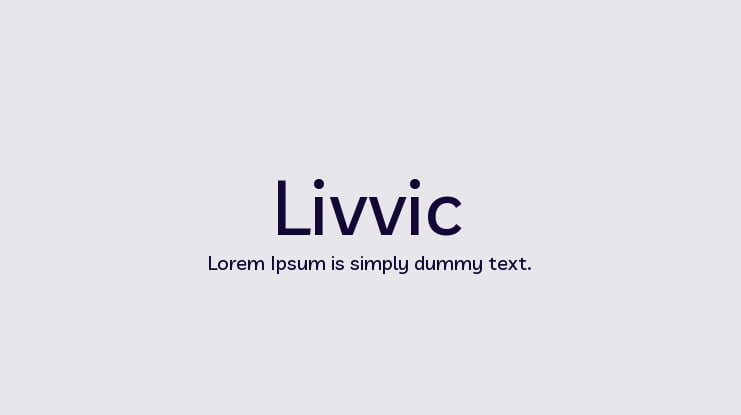 Livvic Font Family