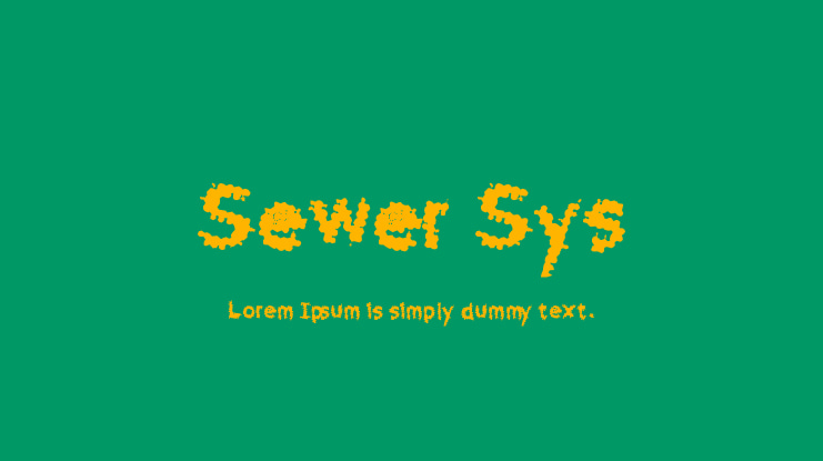 Sewer Sys Font