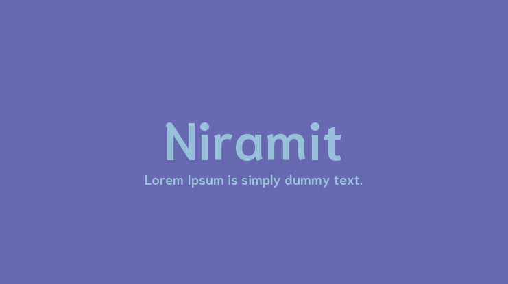 Niramit Font Family