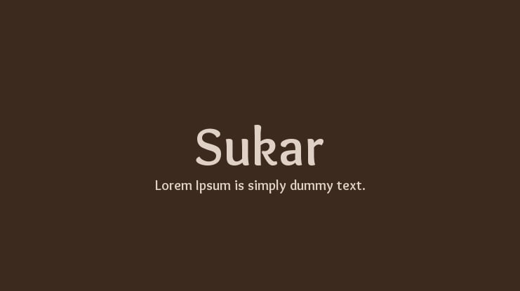 Sukar Font Family