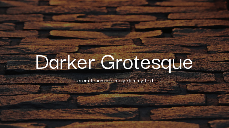 Darker Grotesque Font Family