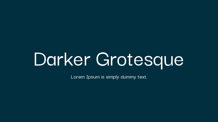 Darker Grotesque Font Family