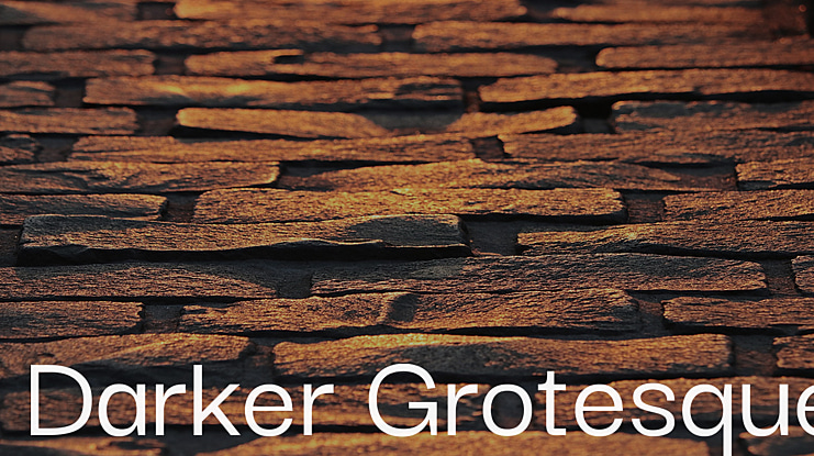 Darker Grotesque Font Family