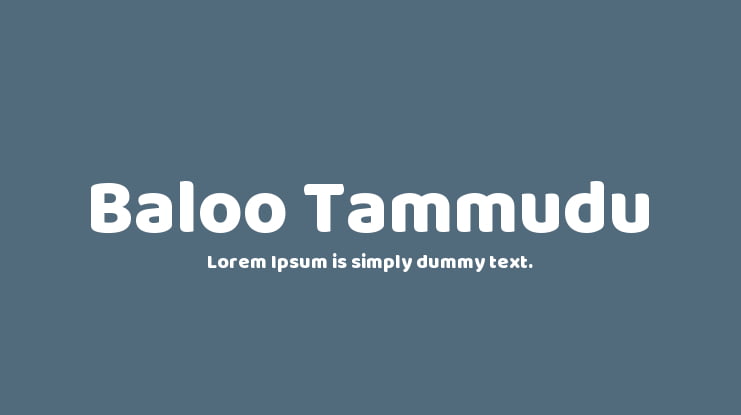 Baloo Tammudu Font