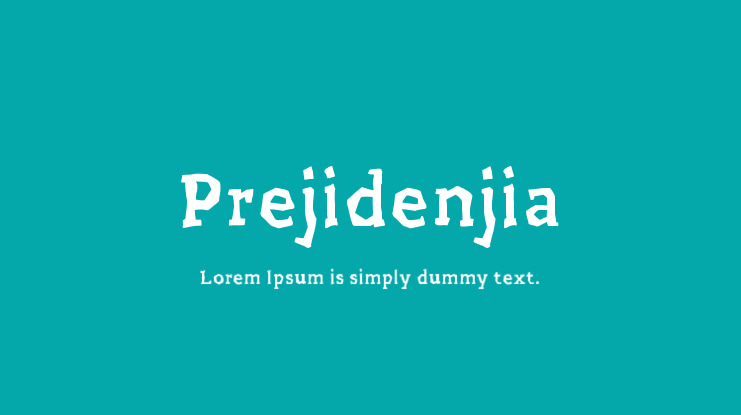 Prejidenjia Font