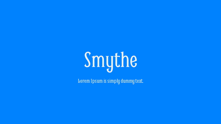 Smythe Font