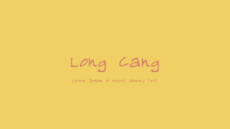 Long Cang Font
