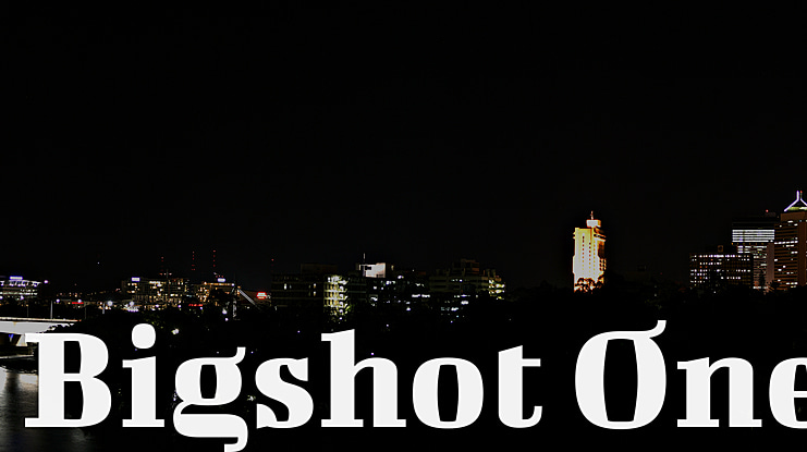 Bigshot One Font