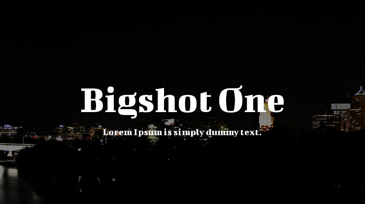Bigshot One Font