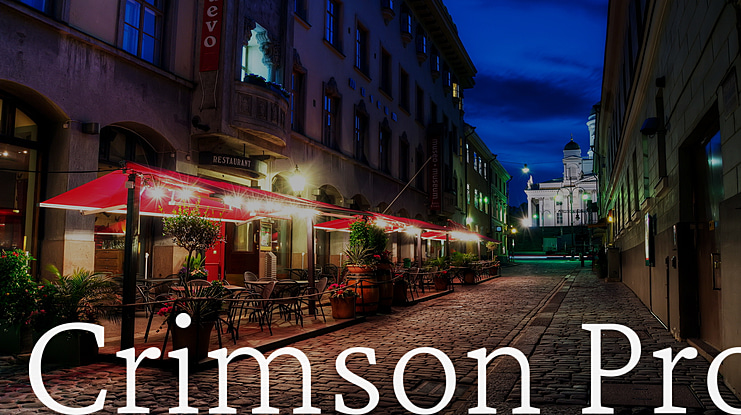 Crimson Pro Font Family