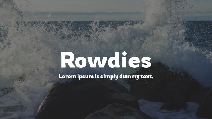 Rowdies Font Family