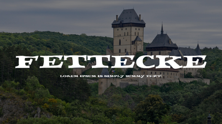 Fettecke Font