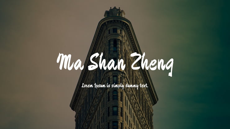 Ma Shan Zheng Font
