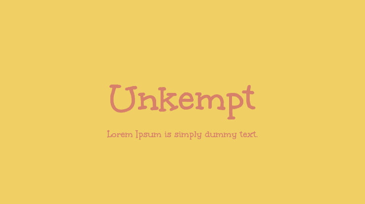 Unkempt Font Family