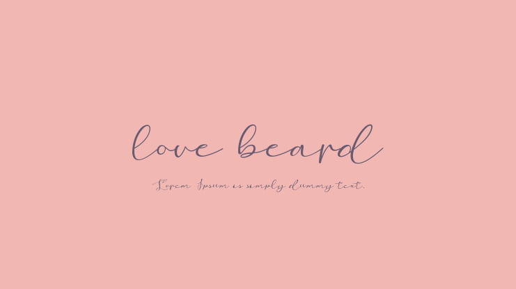 love beard Font