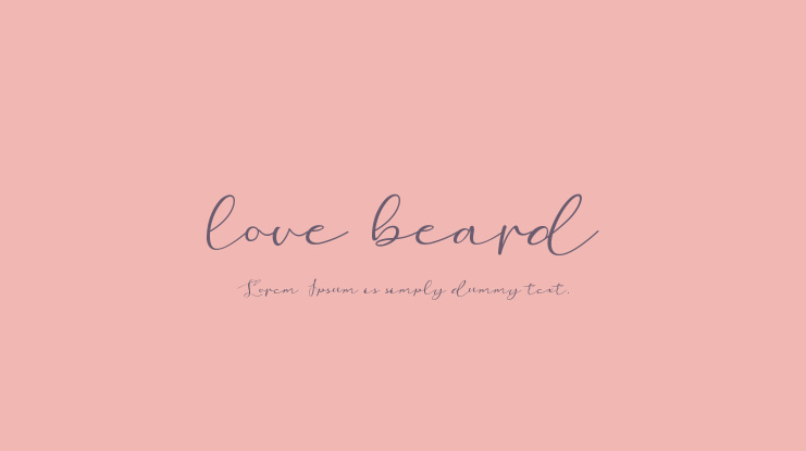 love beard Font