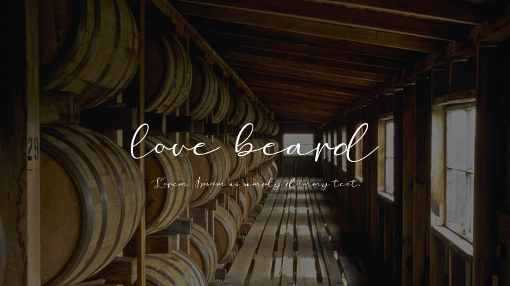 love beard Font
