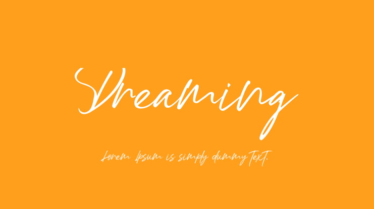 Dreaming Font