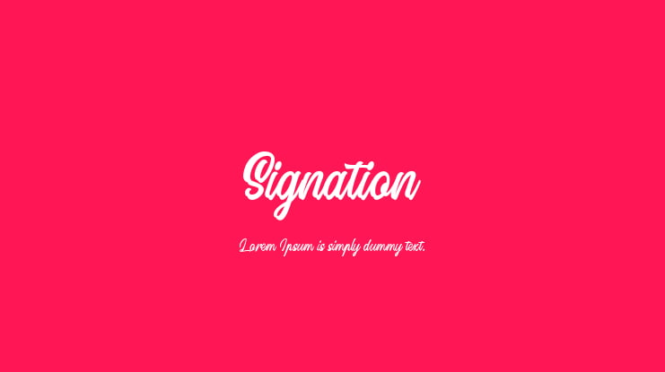 Signation Font