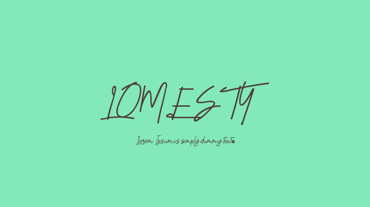 LOMESTY Font
