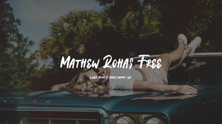 Mathew Rohas Free Font
