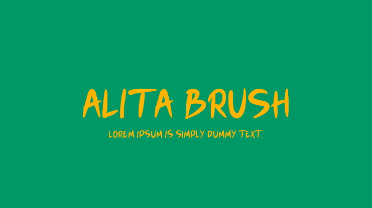 Alita Brush Font