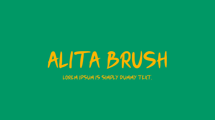 Alita Brush Font