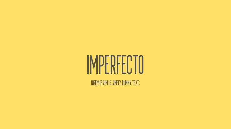 Imperfecto Font