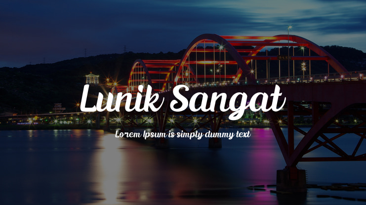Lunik Sangat Font