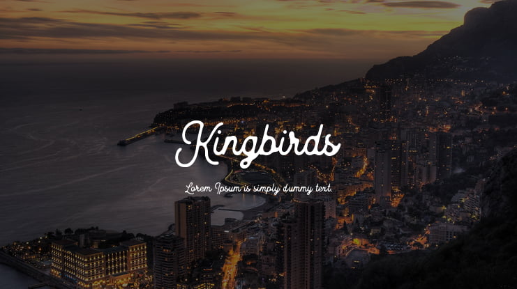 Kingbirds Font
